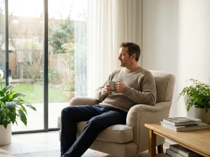 Confident man in Delaware enjoying a relaxed, healthy lifestyle